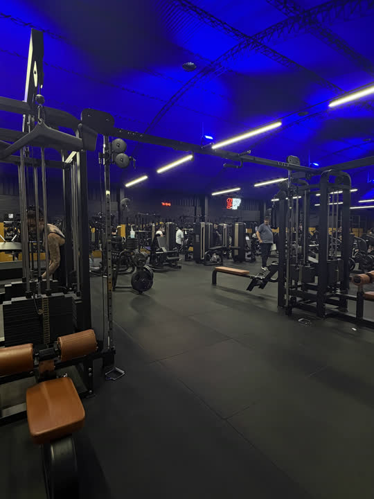 Sala de musculación de la sede Malvín de Salvaje Life Fitness